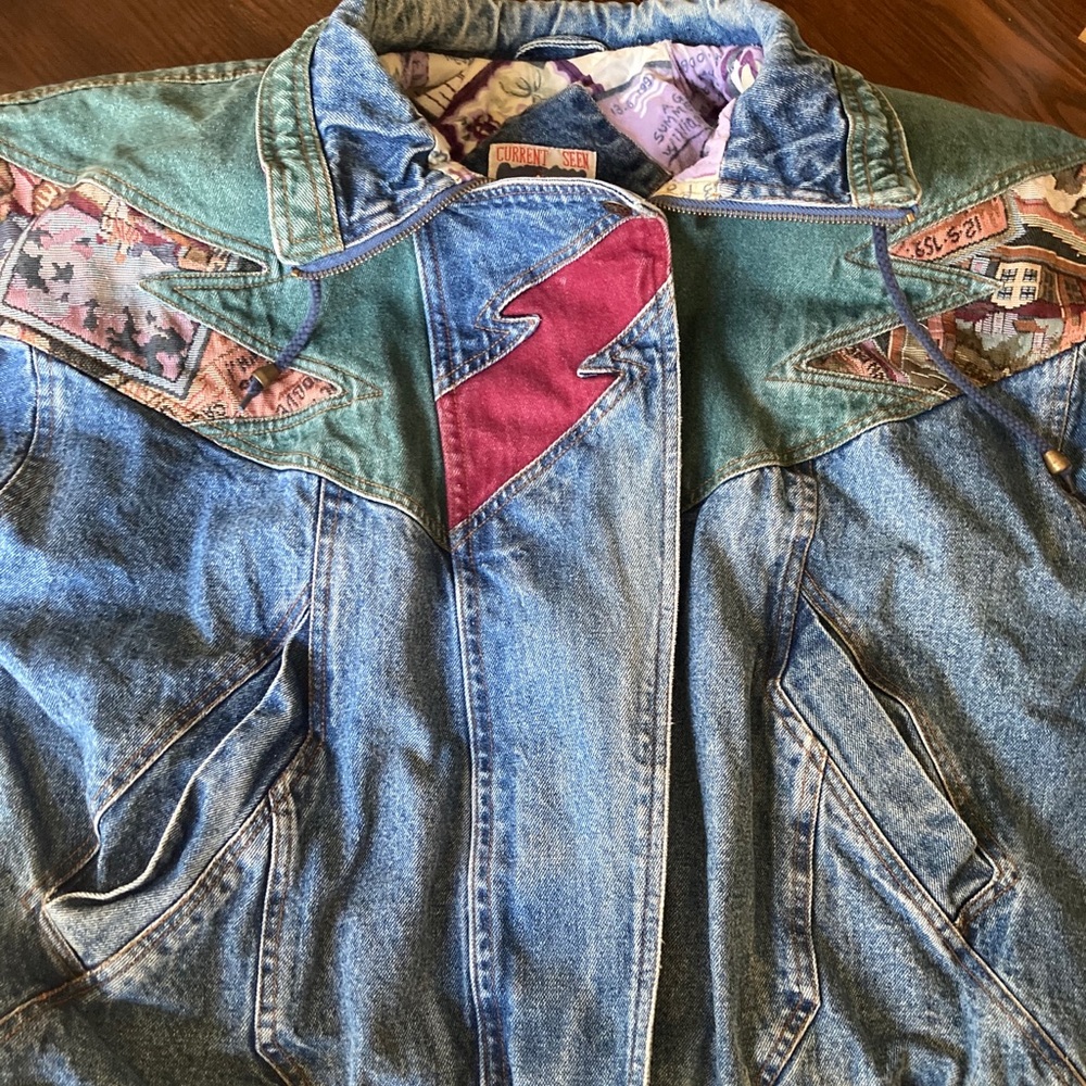 Vintage denim jacket-Current Seen